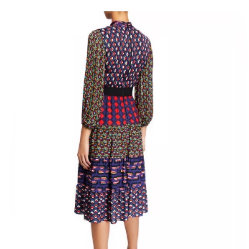 Alice + Olivia Multicolor Long Sleeve Dress - Picture 3 of 5